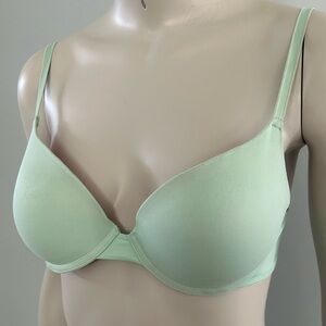 🦋 5/$25 - PINK Victoria’s Secret Wear Everywhere Push-Up Bra Seafoam Green 32C